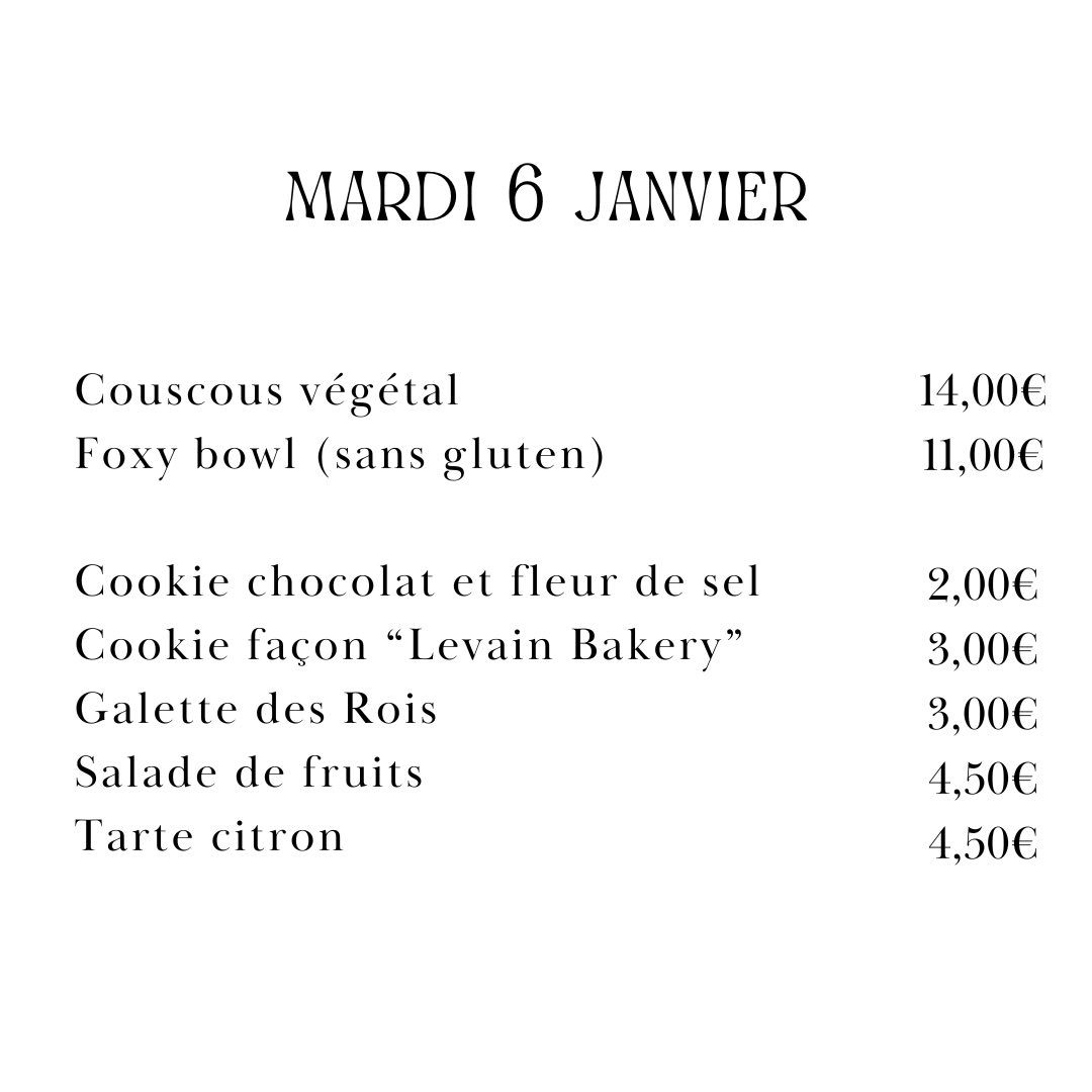 Image du menu